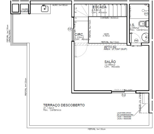 Imagem Cobertura com 3 Quartos à Venda, 120 m² em Boa Vista - Curitiba