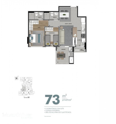Imagem Apartamento com 2 Quartos à Venda, 83 m² em Cabral - Curitiba Imagem Apartamento com 2 Quartos à Venda, 83 m² em Cabral - Curitiba