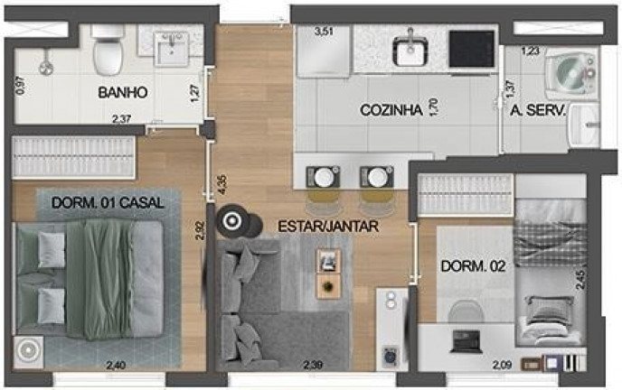 Imagem Imóvel com 2 Quartos à Venda, 34 m² em Moema - São Paulo Imagem Imóvel com 2 Quartos à Venda, 34 m² em Moema - São Paulo