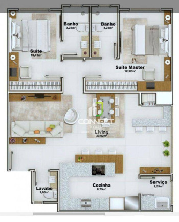 Imagem Apartamento com 2 Quartos à Venda, 83 m² em Centro - Itajaí Imagem Apartamento com 2 Quartos à Venda, 83 m² em Centro - Itajaí