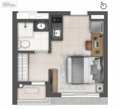 Imagem Imóvel com 1 Quarto à Venda, 22 m² em Campo Belo - São Paulo Imagem Imóvel com 1 Quarto à Venda, 22 m² em Campo Belo - São Paulo