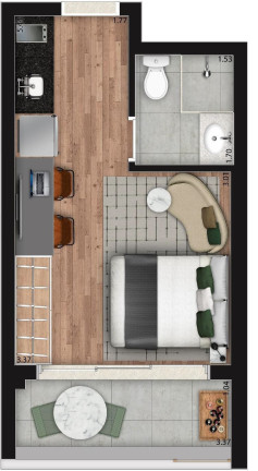 Imagem Apartamento com 1 Quarto à Venda, 27 m² em Moema - São Paulo Imagem Apartamento com 1 Quarto à Venda, 27 m² em Moema - São Paulo