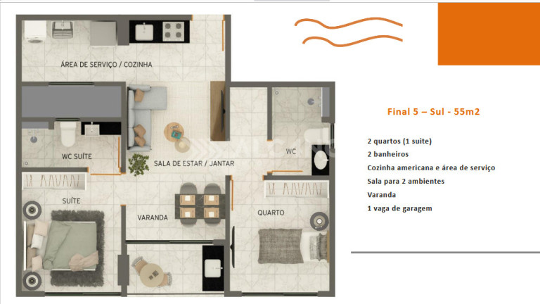 Imagem Apartamento com 1 Quarto à Venda, 38 m² em Monte Castelo - Cabedelo Imagem Apartamento com 1 Quarto à Venda, 38 m² em Monte Castelo - Cabedelo
