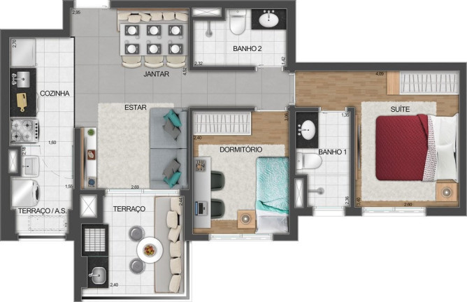 Imagem Imóvel com 2 Quartos à Venda, 67 m² em Perdizes - São Paulo Imagem Imóvel com 2 Quartos à Venda, 67 m² em Perdizes - São Paulo