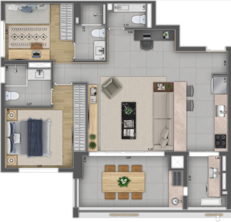 Imagem Apartamento com 2 Quartos à Venda, 71 m² em Pinheiros - São Paulo