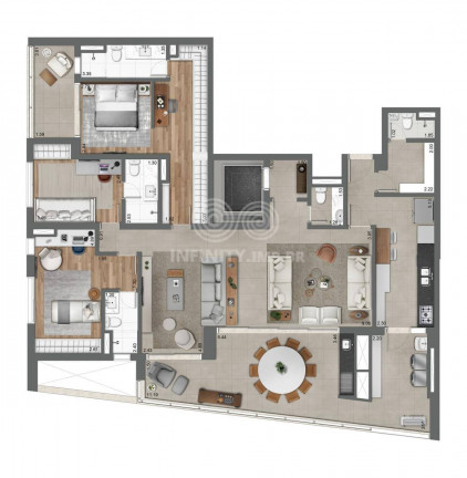 Imagem Apartamento com 4 Quartos à Venda, 189 m² em Brooklin Paulista - São Paulo Imagem Apartamento com 4 Quartos à Venda, 189 m² em Brooklin Paulista - São Paulo