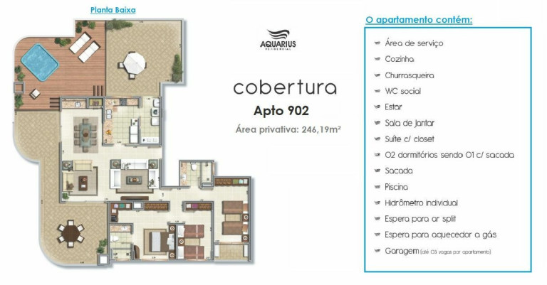 Imagem Apartamento com 3 Quartos à Venda, 121 m² em Mar Grosso - Laguna Imagem Apartamento com 3 Quartos à Venda, 121 m² em Mar Grosso - Laguna