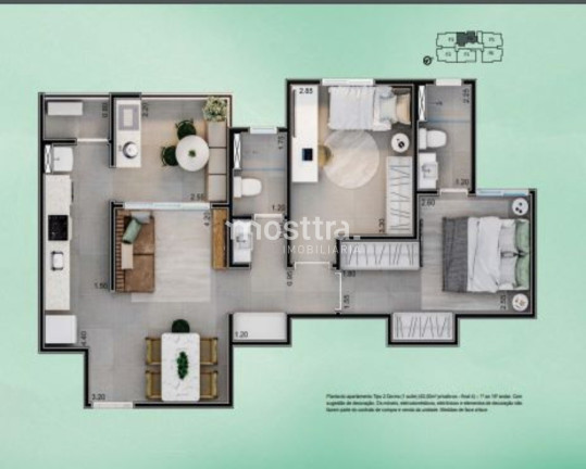 Imagem Apartamento com 3 Quartos à Venda, 75 m² em Buru - Salto Imagem Apartamento com 3 Quartos à Venda, 75 m² em Buru - Salto