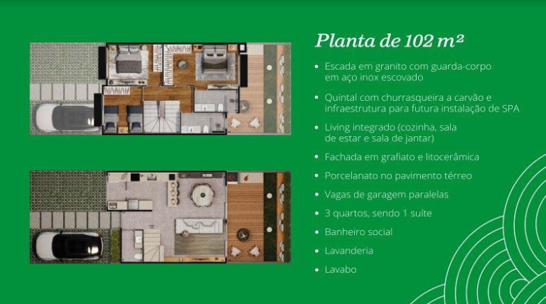 Imagem Casa com 3 Quartos à Venda, 102 m² em Santa Felicidade - Curitiba Imagem Casa com 3 Quartos à Venda, 102 m² em Santa Felicidade - Curitiba