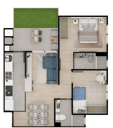 Imagem Apartamento com 2 Quartos à Venda, 55 m² em Vila Yolanda - Foz Do Iguaçu