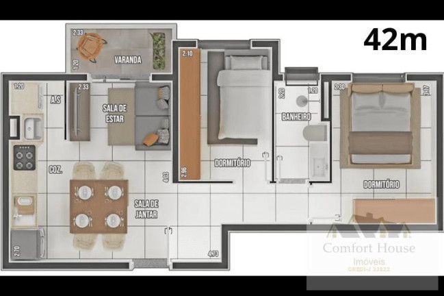 Imagem Casa com 2 Quartos à Venda, 46 m² em Vila Eldízia - Santo André Imagem Casa com 2 Quartos à Venda, 46 m² em Vila Eldízia - Santo André