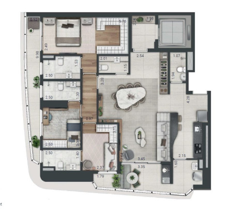 Imagem Apartamento com 3 Quartos à Venda, 129 m² em Real Parque - São Paulo Imagem Apartamento com 3 Quartos à Venda, 129 m² em Real Parque - São Paulo