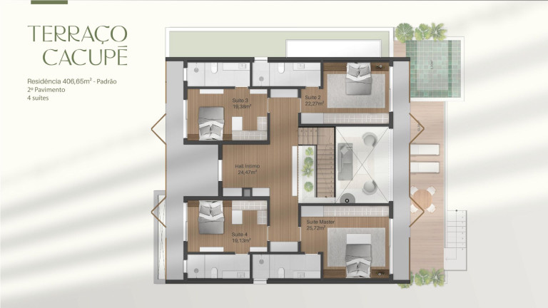 Imagem Casa com 4 Quartos à Venda, 406 m² em Cacupé - Florianópolis
