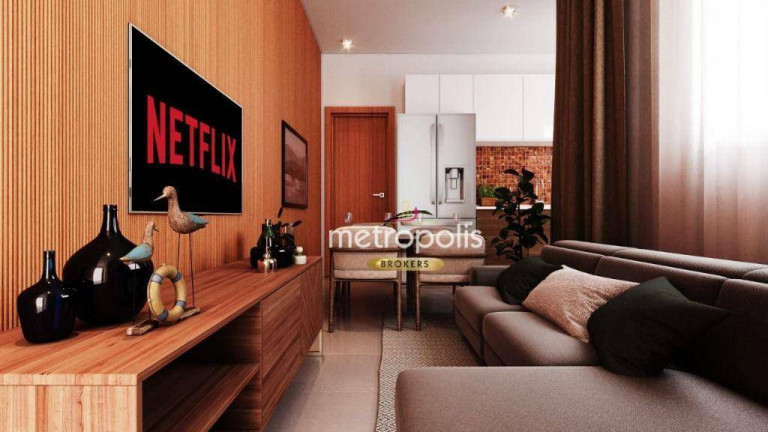 Apartamento com 2 Quartos à Venda, 44 m² em Campestre - Santo André