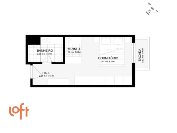 Imagem Apartamento com 1 Quarto à Venda, 26 m² em Moema - São Paulo