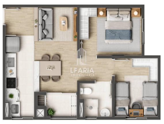 Imagem Apartamento com 2 Quartos à Venda, 51 m² em Paese - Itapoá Imagem Apartamento com 2 Quartos à Venda, 51 m² em Paese - Itapoá