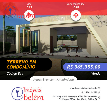 Imagem Terreno à Venda, 230 m² em águas Brancas - Ananindeua Imagem Terreno à Venda, 230 m² em águas Brancas - Ananindeua