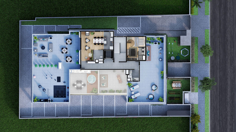 Imagem Apartamento com 2 Quartos à Venda, 59 m² em água Verde - Curitiba