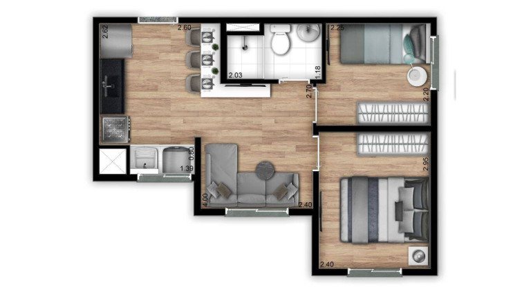 Imagem Apartamento com 2 Quartos à Venda, 37 m² em Pedreira - São Paulo