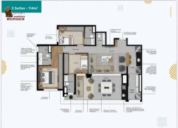 Imagem Apartamento com 3 Quartos à Venda, 114 m² em Jardim Prudência - São Paulo Imagem Apartamento com 3 Quartos à Venda, 114 m² em Jardim Prudência - São Paulo