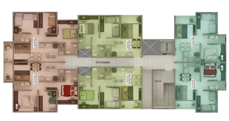 Imagem Apartamento com 2 Quartos à Venda, 46 m² em Tambiá - João Pessoa Imagem Apartamento com 2 Quartos à Venda, 46 m² em Tambiá - João Pessoa