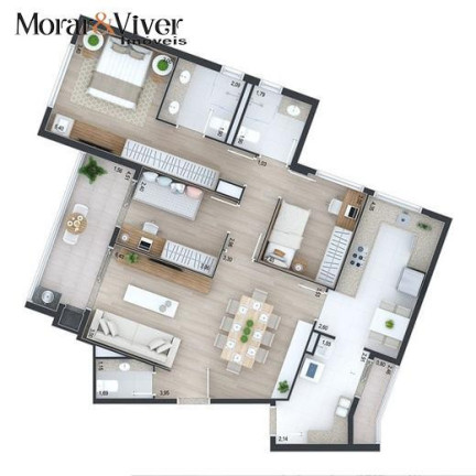 Imagem Apartamento com 3 Quartos à Venda, 106 m² em Juvevê - Curitiba Imagem Apartamento com 3 Quartos à Venda, 106 m² em Juvevê - Curitiba