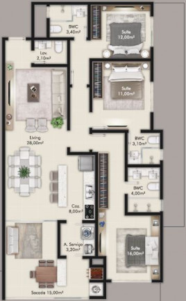 Imagem Apartamento com 4 Quartos à Venda, 13.380 m² em Itapema - Itapema Imagem Apartamento com 4 Quartos à Venda, 13.380 m² em Itapema - Itapema