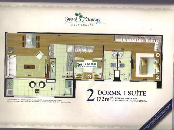 Imagem Imóvel com 2 Quartos à Venda, 72 m² em Loteamento Villa Branca - Jacareí