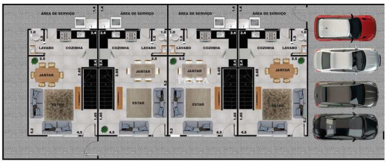 Imagem Casa com 3 Quartos à Venda, 100 m² em Japuí - São Vicente Imagem Casa com 3 Quartos à Venda, 100 m² em Japuí - São Vicente
