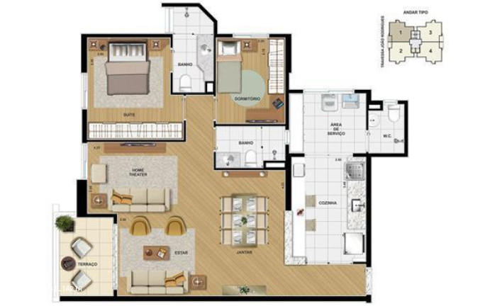 Imagem Apartamento com 3 Quartos à Venda, 88 m² em Vila Bastos - Santo André Imagem Apartamento com 3 Quartos à Venda, 88 m² em Vila Bastos - Santo André