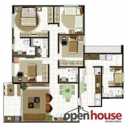 Imagem Apartamento com 4 Quartos à Venda, 120 m² em Capim Macio - Natal Imagem Apartamento com 4 Quartos à Venda, 120 m² em Capim Macio - Natal