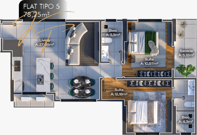 Imagem Flat com 1 Quarto à Venda, 71 m² em Meia Praia - Itapema Imagem Flat com 1 Quarto à Venda, 71 m² em Meia Praia - Itapema