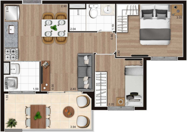 Imagem Apartamento com 3 Quartos à Venda, 76 m² em Vila Leopoldina - São Paulo