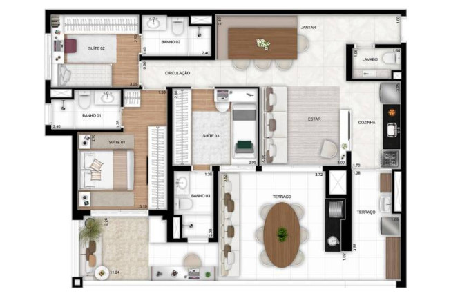 Imagem Apartamento com 3 Quartos à Venda, 117 m² em Belenzinho - São Paulo