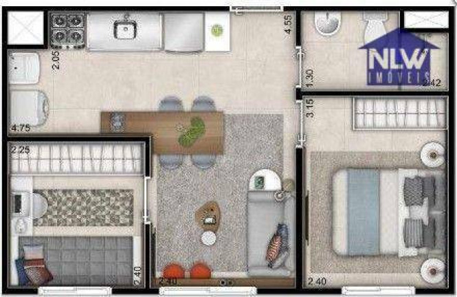 Apartamento com 2 Quartos à Venda, 35 m² em Ipiranga - São Paulo