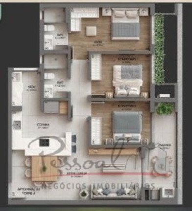 Imagem Apartamento com 3 Quartos à Venda, em Cacupé - Florianópolis Imagem Apartamento com 3 Quartos à Venda, em Cacupé - Florianópolis