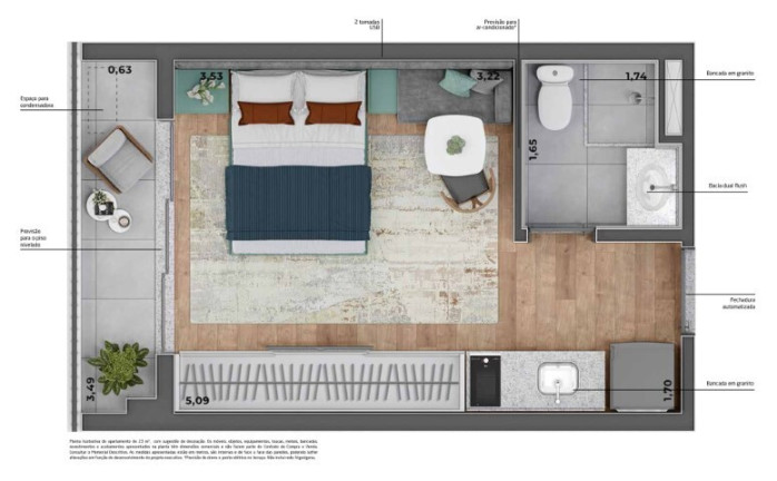Imagem Imóvel com 1 Quarto à Venda, 23 m² em Santa Cecília - São Paulo
