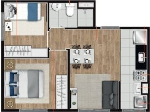 Imagem Apartamento com 2 Quartos à Venda, 36 m² em Jardim Miriam - São Paulo Imagem Apartamento com 2 Quartos à Venda, 36 m² em Jardim Miriam - São Paulo