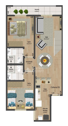 Imagem Imóvel com 2 Quartos à Venda, 61 m² em Jardim Belvedere - Volta Redonda Imagem Imóvel com 2 Quartos à Venda, 61 m² em Jardim Belvedere - Volta Redonda
