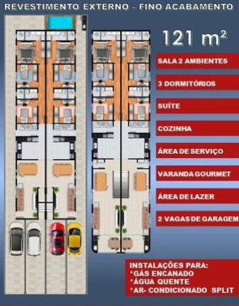 Casa com 3 Quartos à Venda, 120 m² em Aparecida - Santos