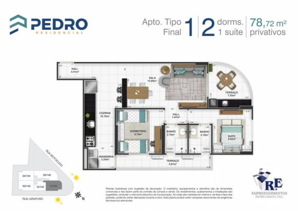 Imagem Apartamento com 1 Quarto à Venda, 51 m² em Tupi - Praia Grande