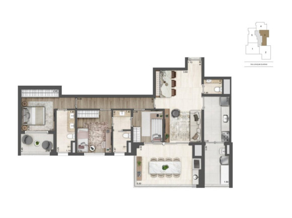 Imagem Imóvel com 3 Quartos à Venda, 156 m² em Brooklin - São Paulo Imagem Imóvel com 3 Quartos à Venda, 156 m² em Brooklin - São Paulo