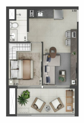 Imagem Apartamento com 2 Quartos à Venda, 67 m² em Santo Amaro - São Paulo Imagem Apartamento com 2 Quartos à Venda, 67 m² em Santo Amaro - São Paulo
