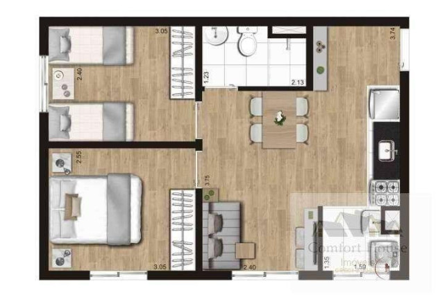 Imagem Apartamento com 2 Quartos à Venda, 40 m² em Canhema - Diadema Imagem Apartamento com 2 Quartos à Venda, 40 m² em Canhema - Diadema