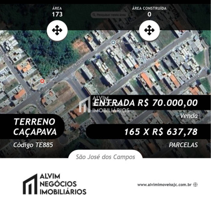 Terreno à Venda, 173 m² em Jardim Capitingal - São José Dos Campos