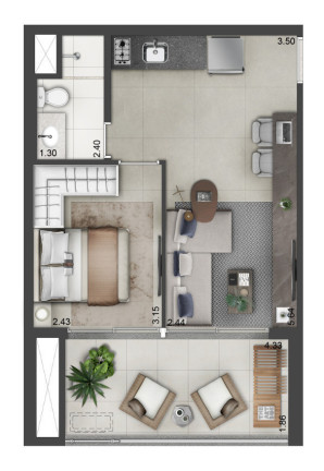 Imagem Imóvel com 1 Quarto à Venda, 24 m² em Santo Amaro - São Paulo Imagem Imóvel com 1 Quarto à Venda, 24 m² em Santo Amaro - São Paulo