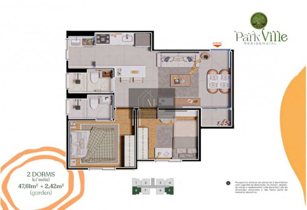 Imagem Apartamento com 2 Quartos à Venda, 48 m² em Chácaras Reunidas São Jorge - Sorocaba
