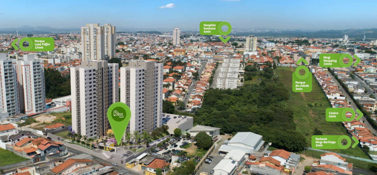Imagem Apartamento com 3 Quartos à Venda, 55 m² em Mogi Moderno - Mogi Das Cruzes
