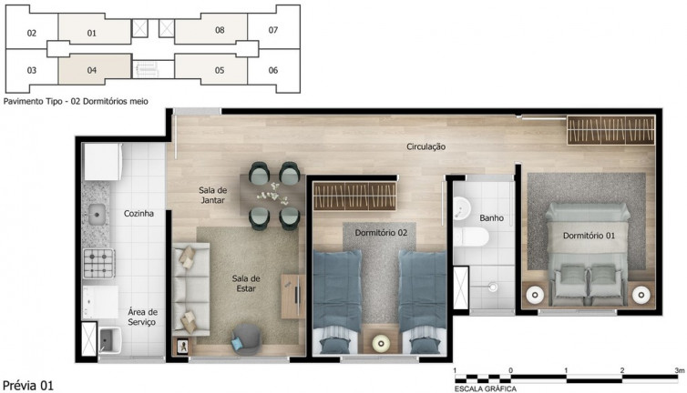 Imagem Apartamento com 2 Quartos à Venda, 44 m² em Interlagos - São Paulo Imagem Apartamento com 2 Quartos à Venda, 44 m² em Interlagos - São Paulo
