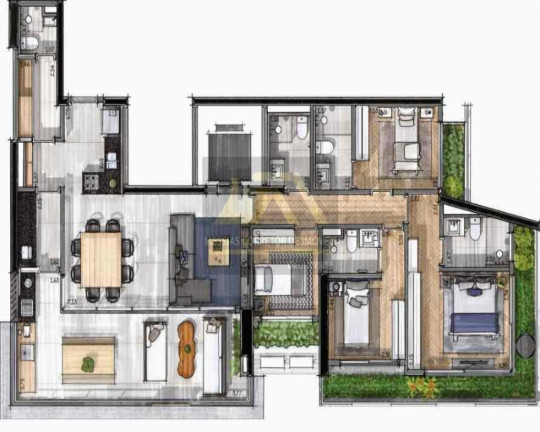 Imagem Imóvel com 4 Quartos à Venda, 167 m² em Jardim Das Acácias - São Paulo